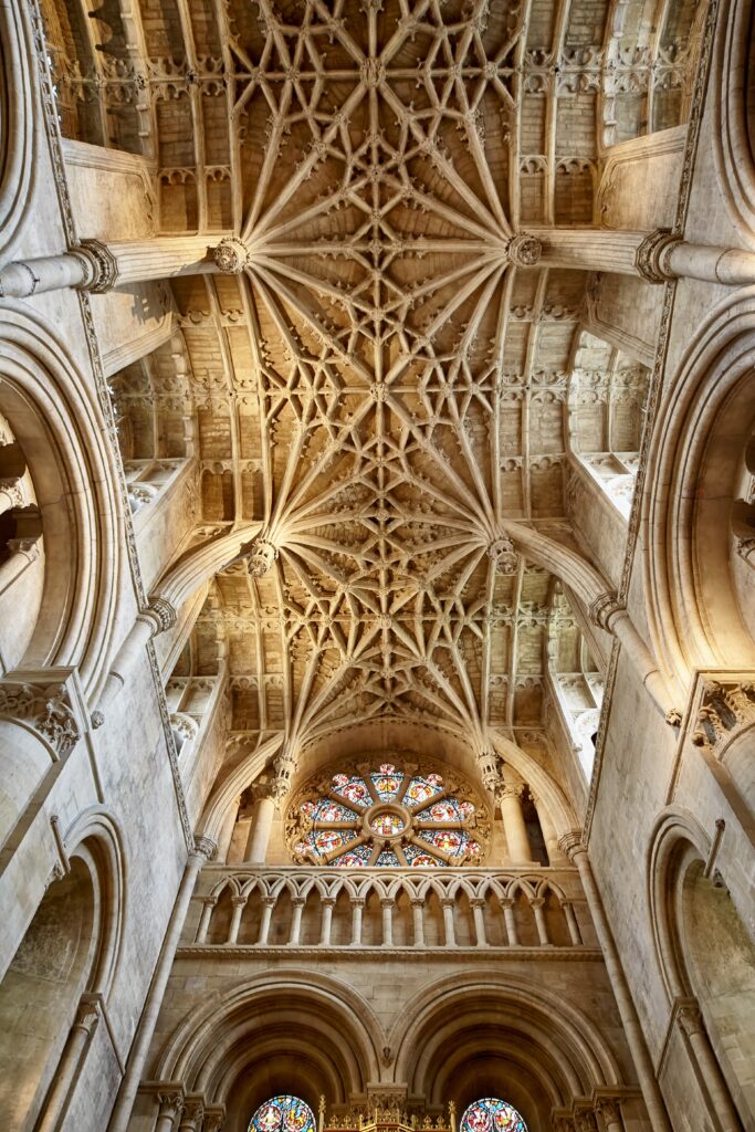 15th century ribbed vaulting in the cathedral