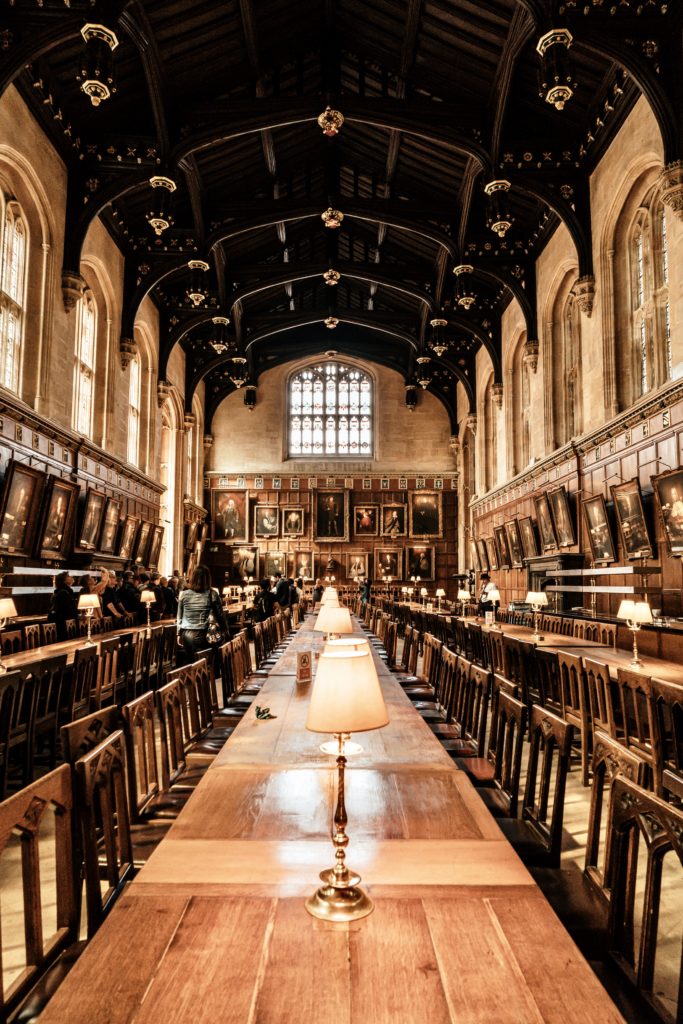 the Great Hall of Oxford University