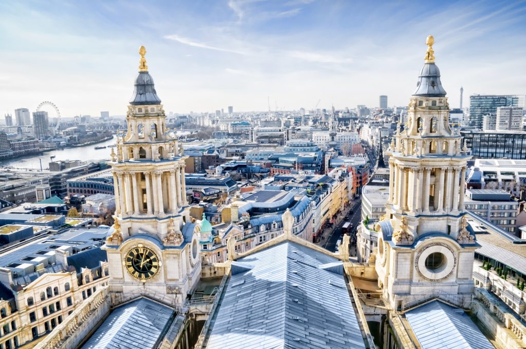 view from the dome of St. Paul's Cathedral