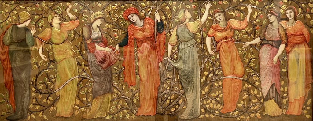 Edward Burne-Jones, Frieze of Eight Women Gathering Apples, 1876
