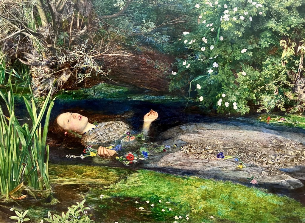 John Everett Millais, Ophelia, 1851-52, a masterpiece of the Tate Britain