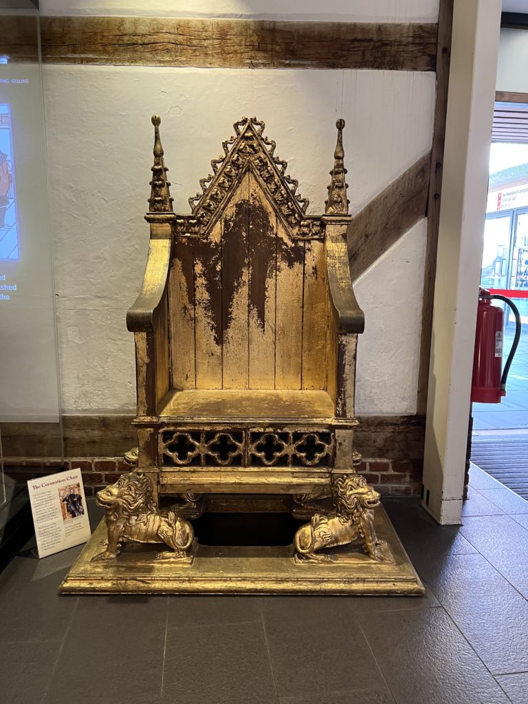 replica of the Coronation Chair in Westminster Abbey