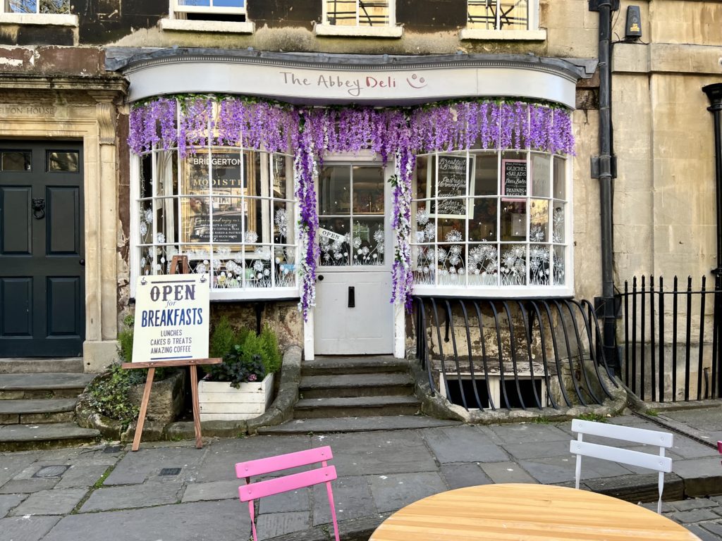 the shop that saved as the Modiste dress shop in Bridgerton