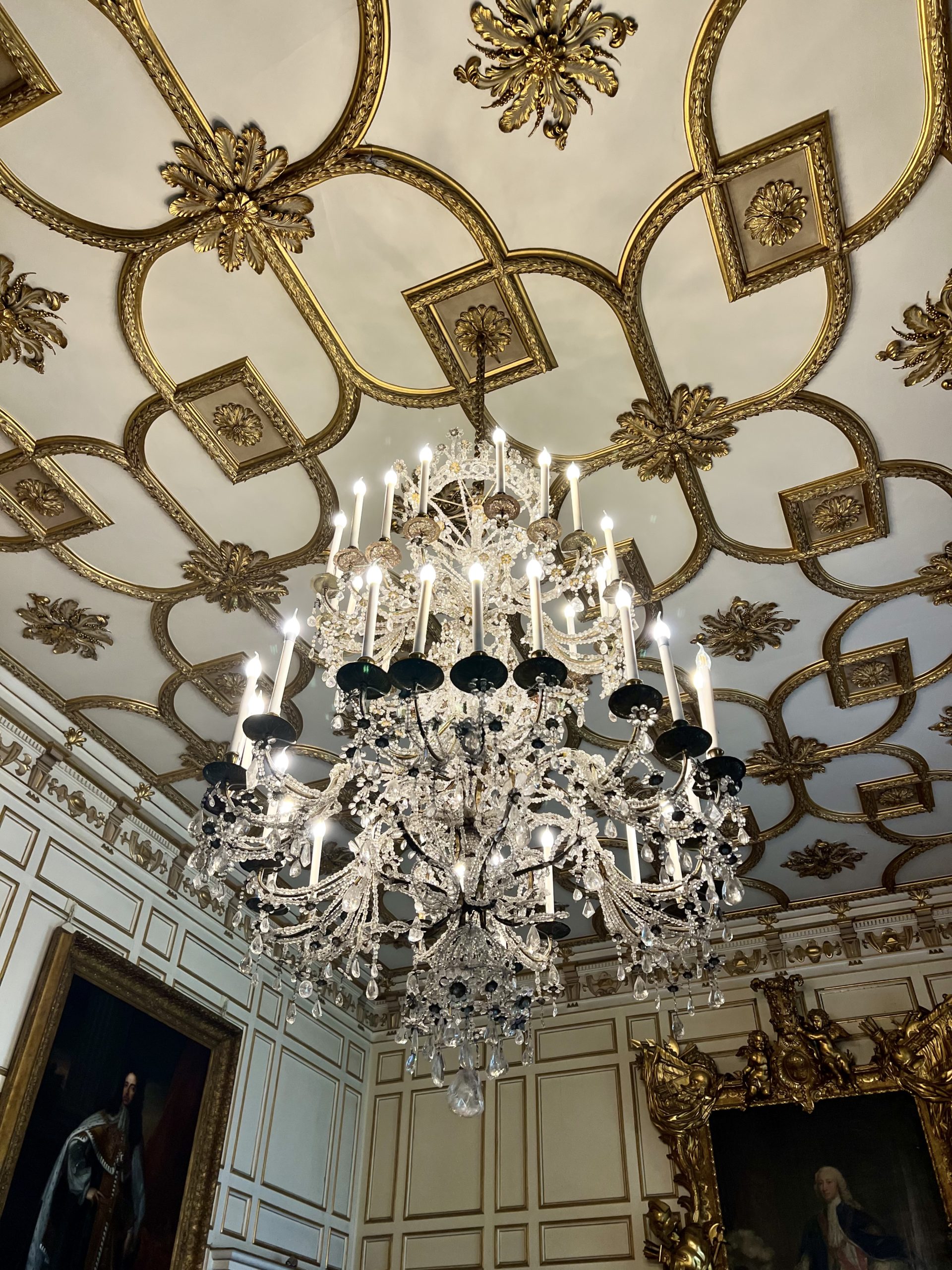 chandelier in the dining room