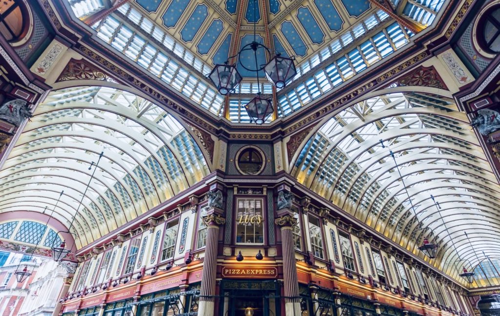 the Victorian covered Leadenhall Market on Gracechurch Street