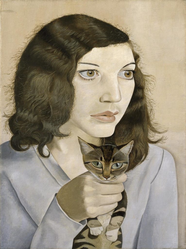 Lucian Freud, Girl with a Kitten, 2006