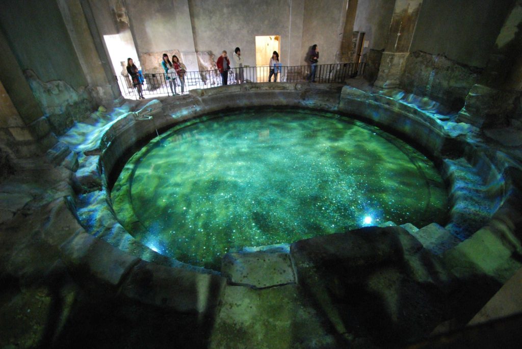 ruins of the frigidarium, the cold plunge pool