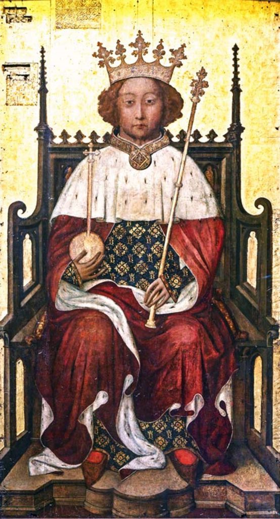 painting of Richard II, circa 1398