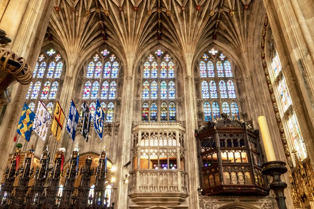 interior of the medieval St. George's Chapel 