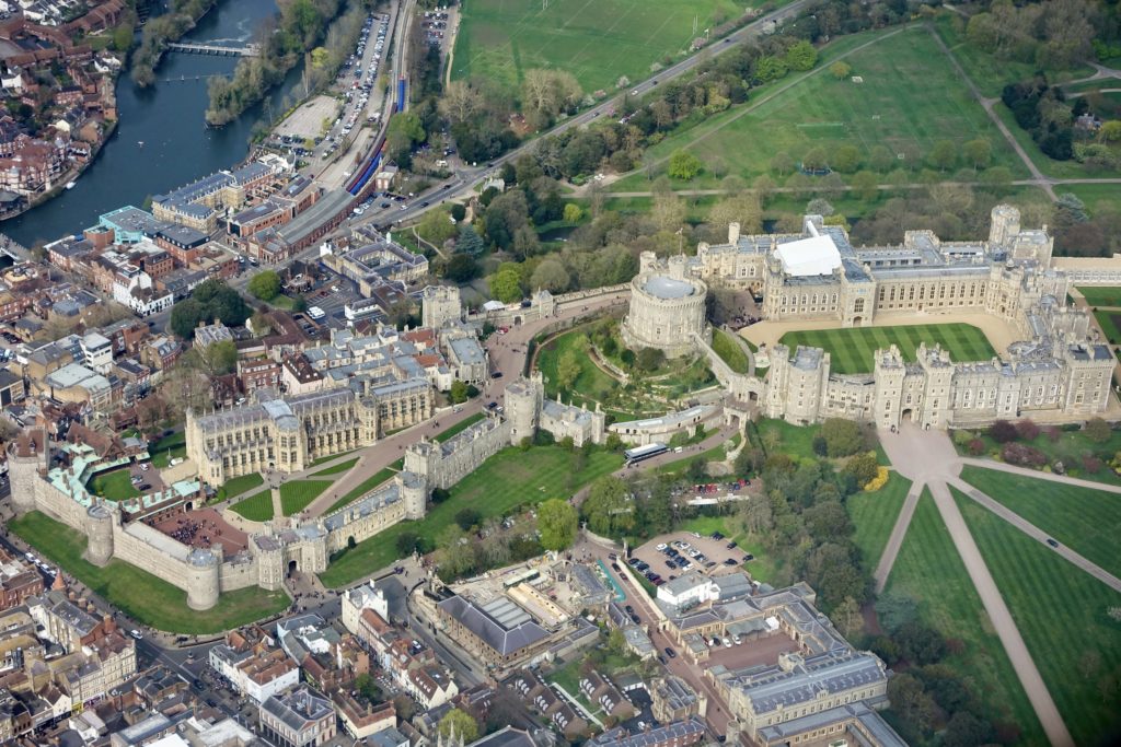 aerial view of Windsor Castle 