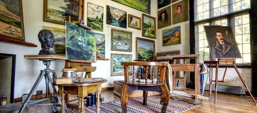 Churchill's painting studio
