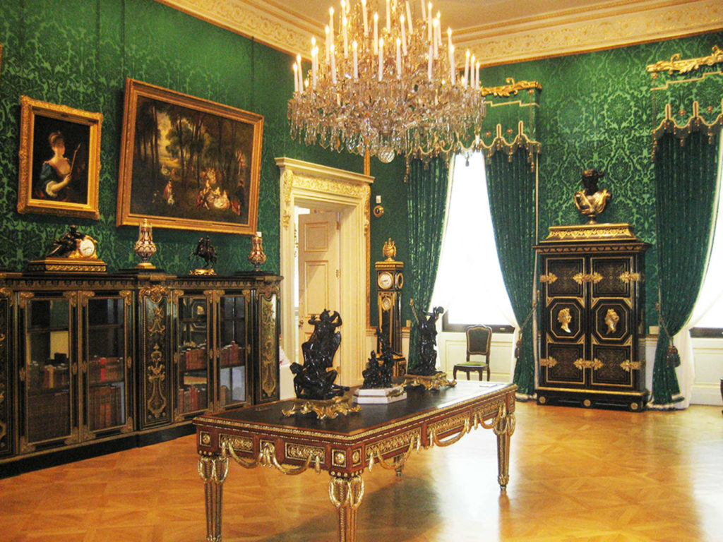 the Large Drawing Room, with the famous Londonderry bookcase
