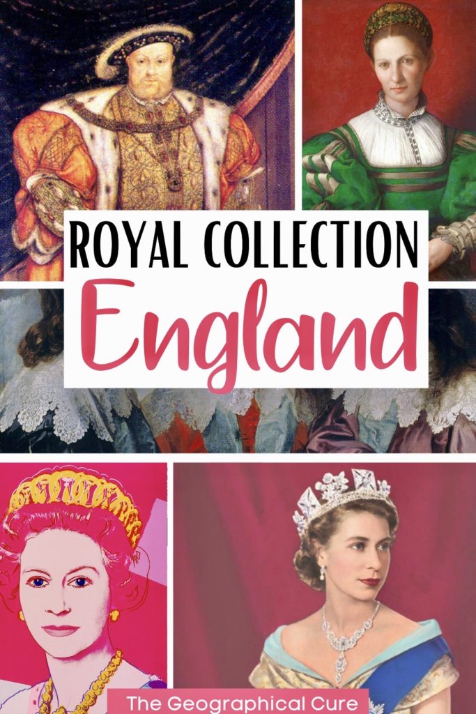 Pinterest pin for guide to the British royal collection
