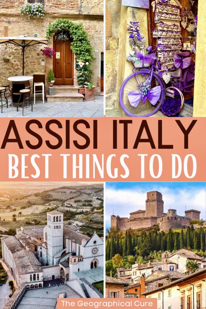 Pinterest pin for best things to do in Assisi