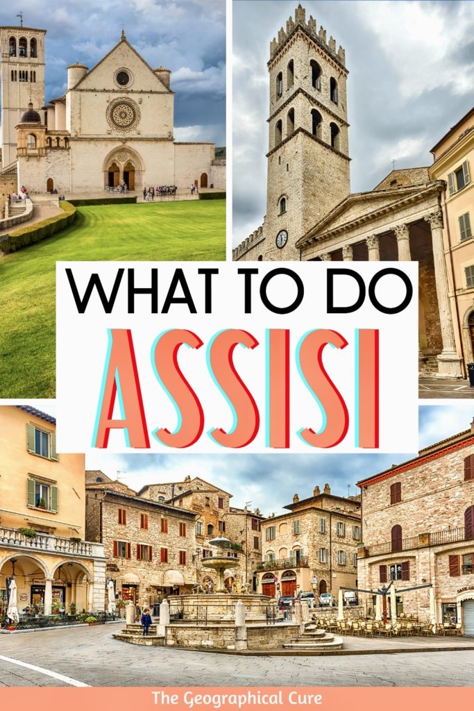 Pinterest pin for guide to the best things to do an see in Assisi