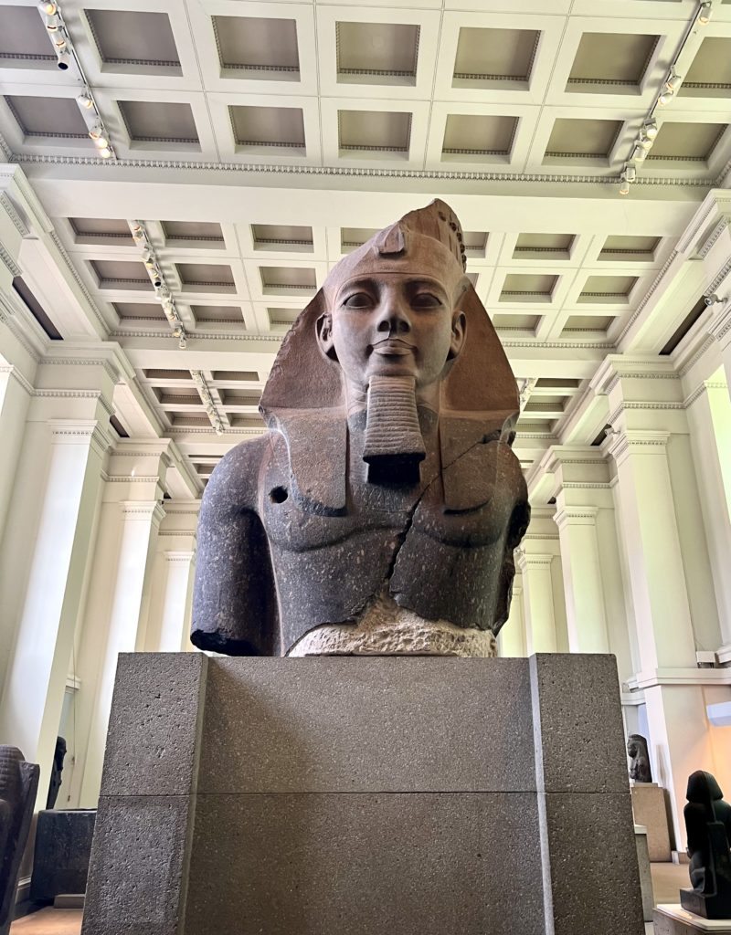 Pharaoh Ramesses II, a must see masterpiece in any guide to the British Museum