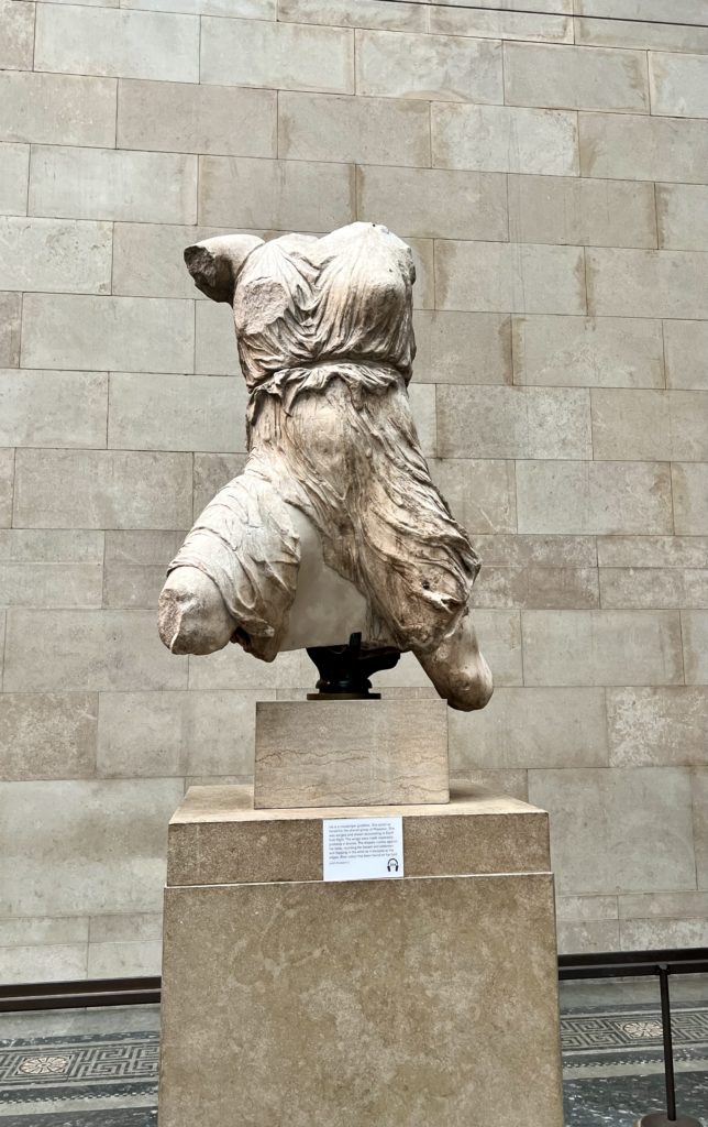 figure of Isis from the left pediment of the Parthenon