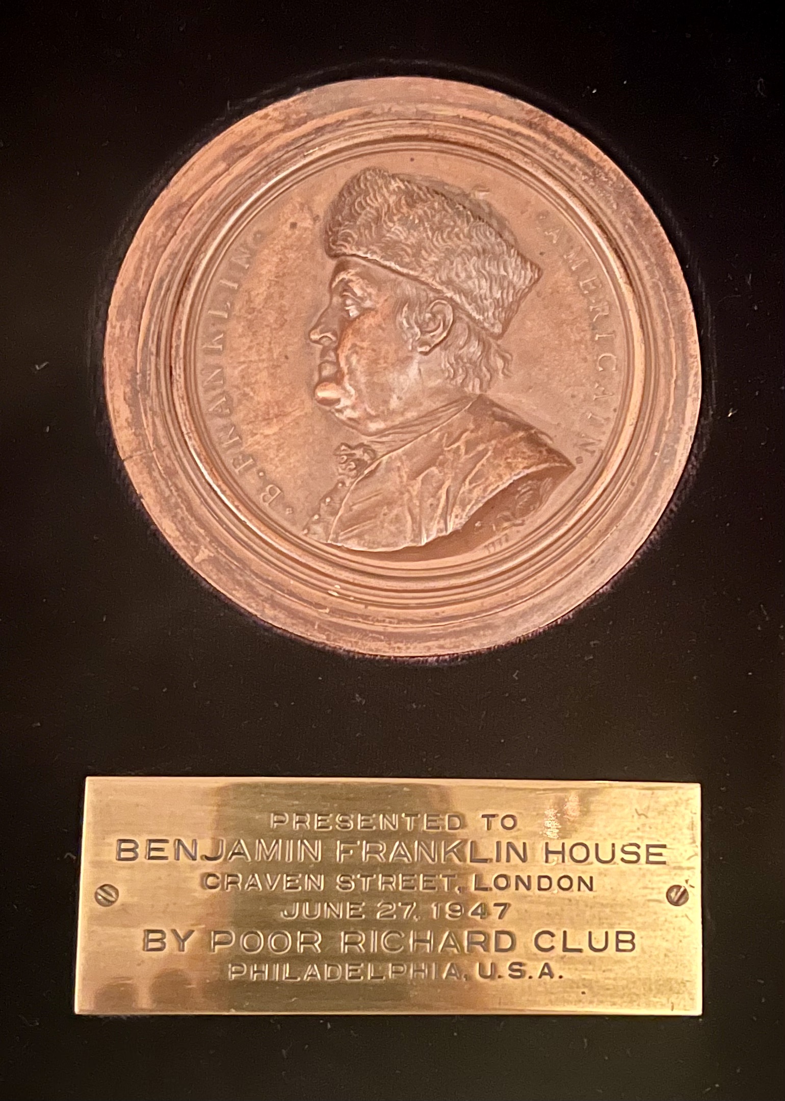 Benjamin Franklin Medallion