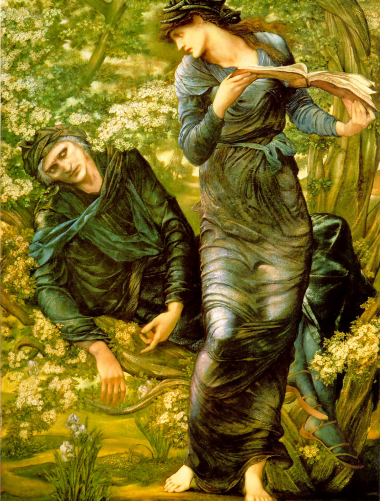 Burne-Jones, Beguiling of Merlin, the cover photo of A.S. Wyatt's Possession