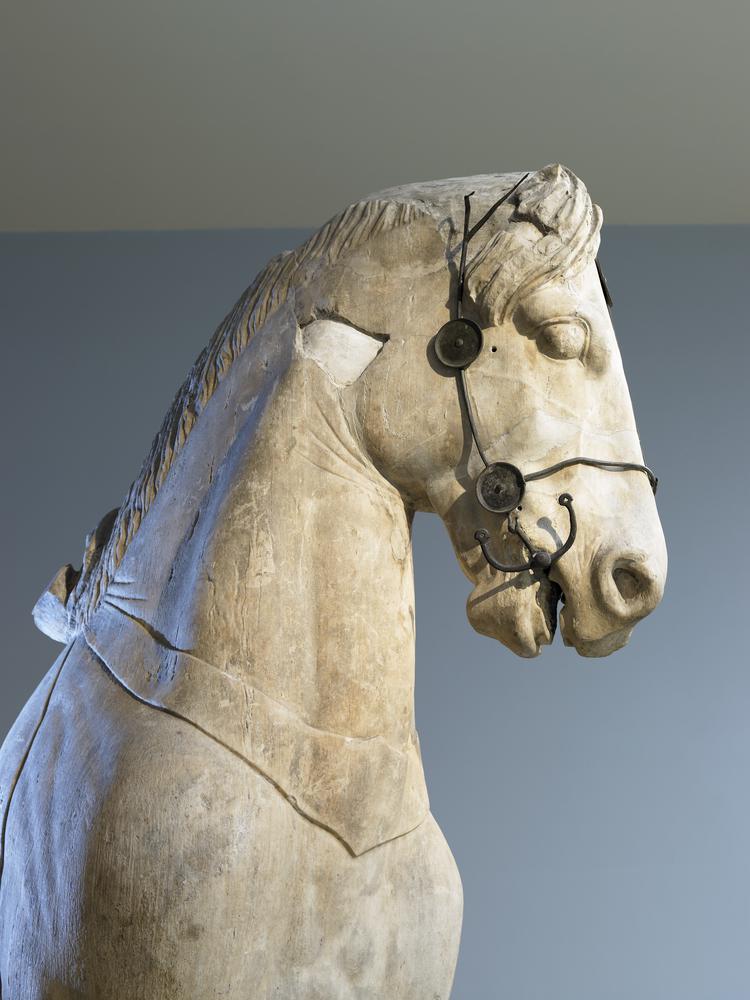 sculpture of a horse from the four horse chariot