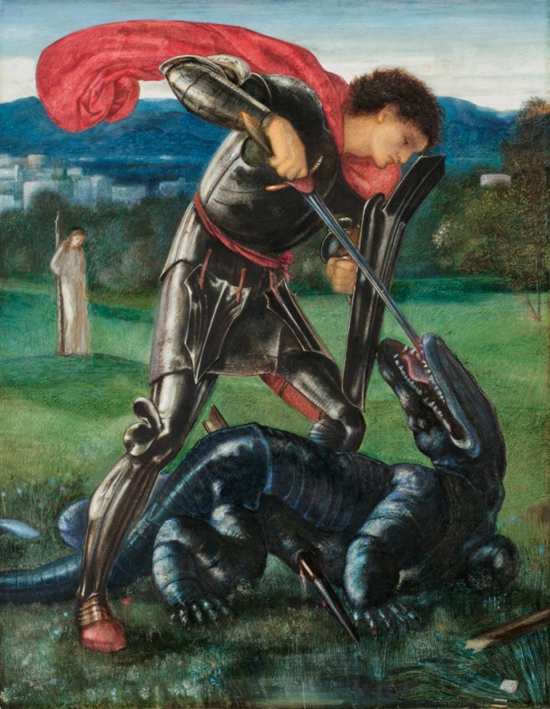 Edward Burne-Jones, Saint George and the Dragon, 1868