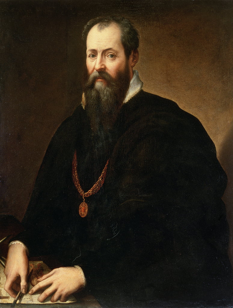 Vasari, Self Portrait, 1657 in the Uffizi Gallery