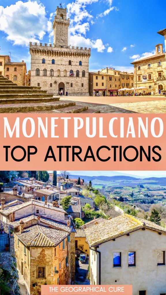Pinterest pin for best things to do in Montepulciano