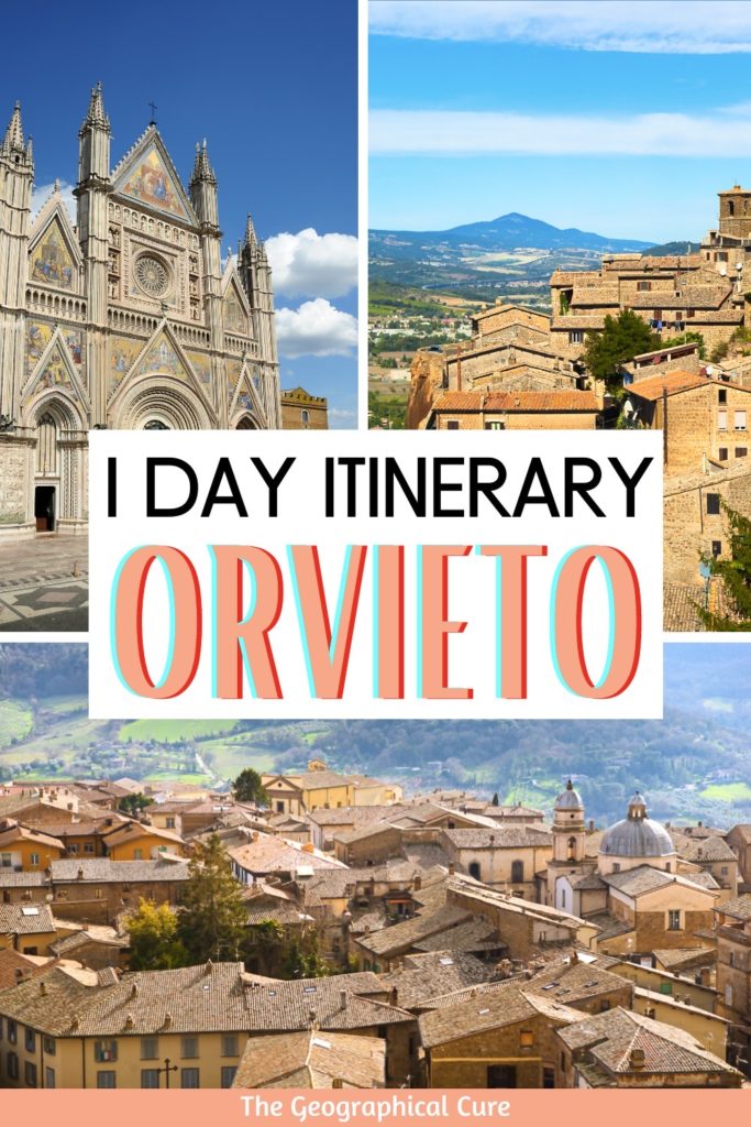 Pinterest pin for one day in Orvieto itinerary