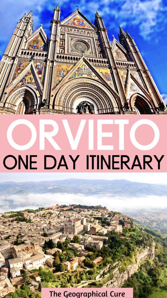 Pinterest pin for one day in Orvieto itinerary