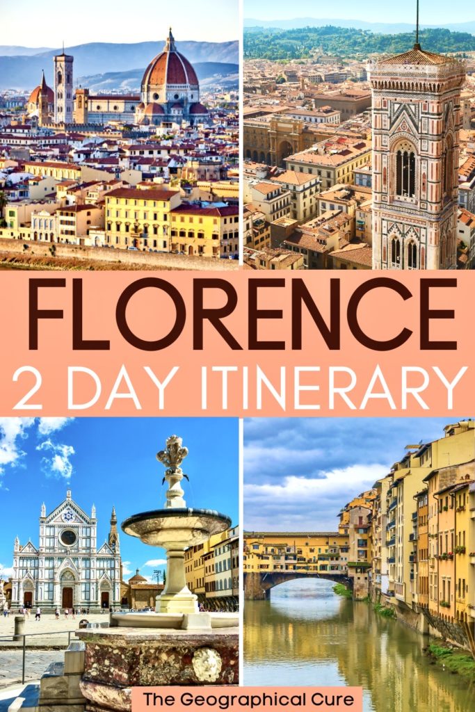 Pinterest pin for 2 days in Florence itinerary