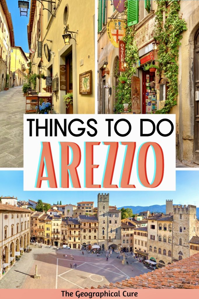 Pinterest pin for best things to do in Arezzo in one day