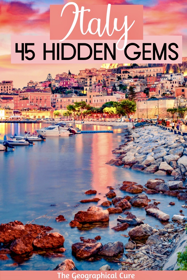 Pinterest pin for hidden gems in Italy