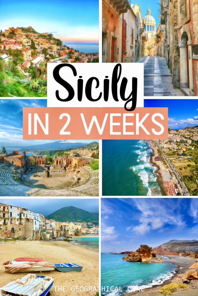 Pinterest pin for 2 weeks in Sicily itinerary