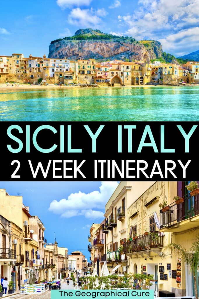 Pinterest pin for 2 Weeks In Sicily Itinerary