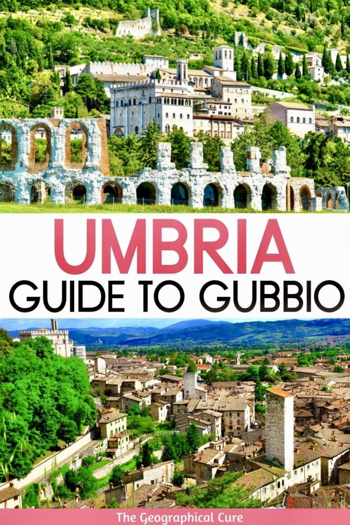 Pinterest pin for best things to do in Gubbio