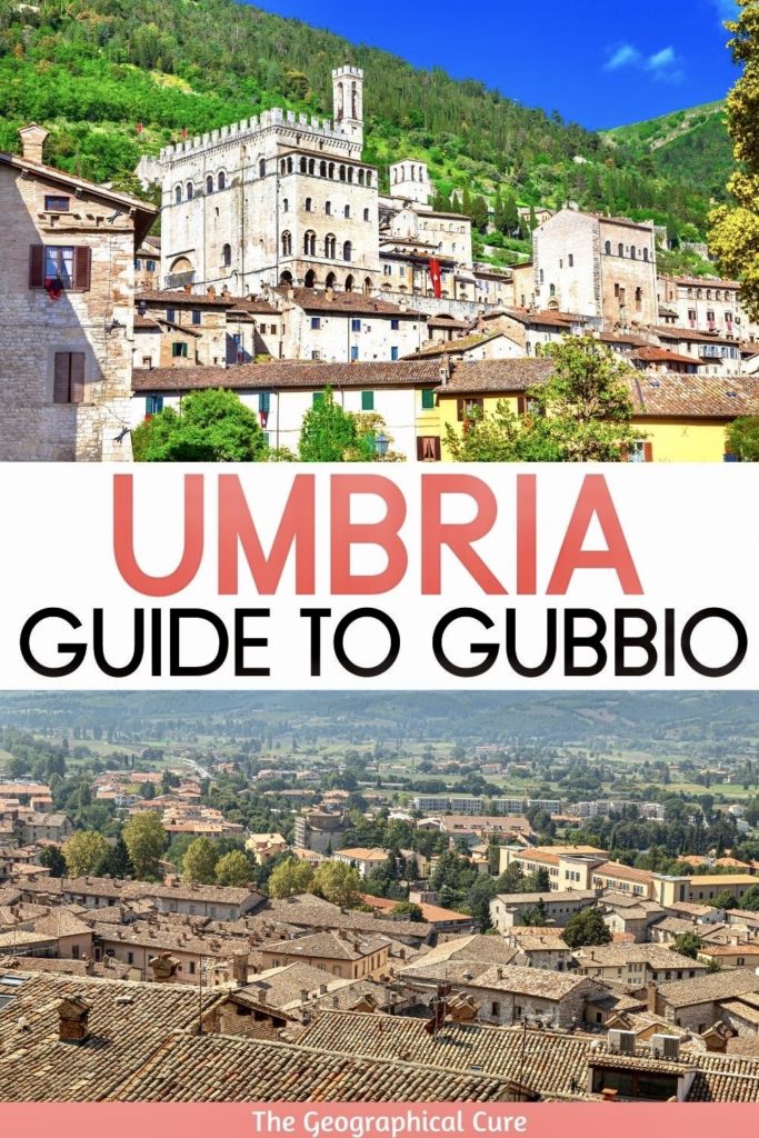 Pinterest pin for best things to do in Gubbio