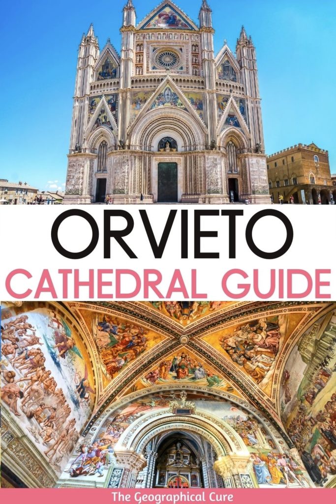 Pinterest pin for guide to Orvieto o Cathedral