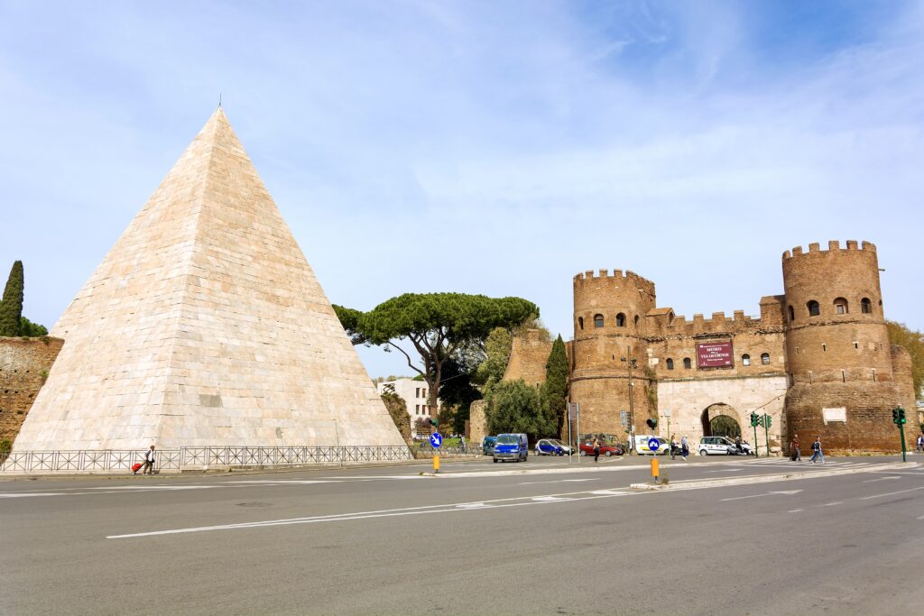 Pyramid of Cestius in Tesaccio