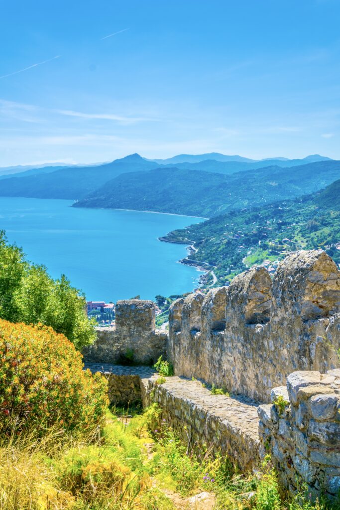 ruins and views from La Rocca