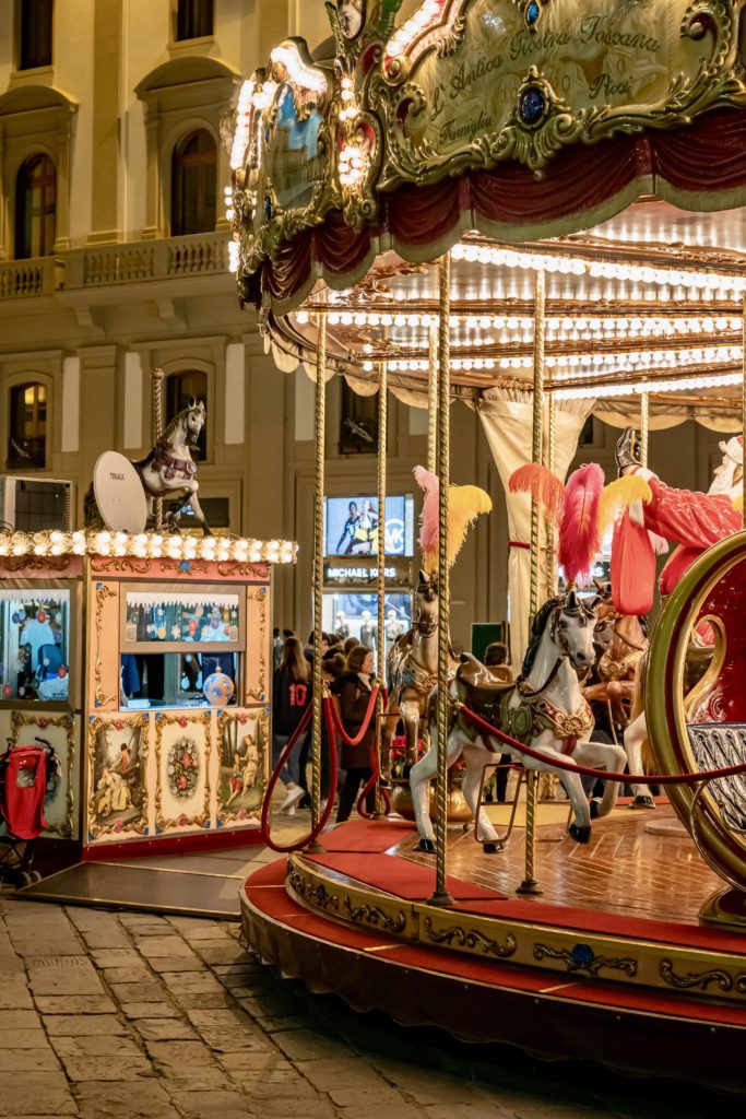 carousel in the Piazza della Repubblica