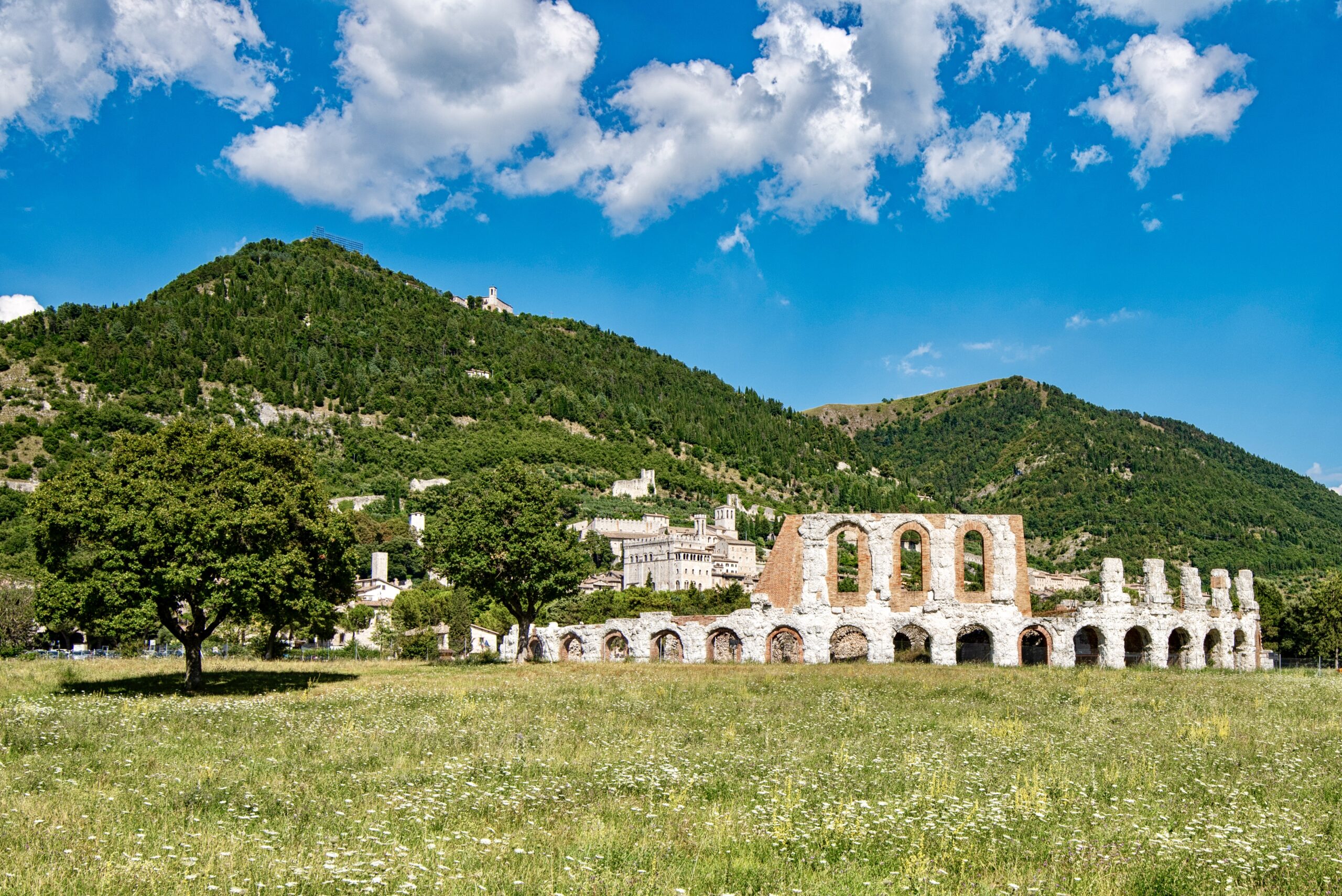 ruins of Gubbio's Roman Theater