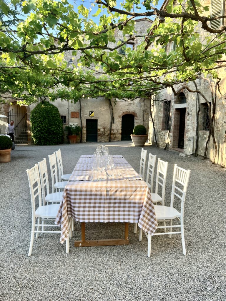 "grigliata" dinner at Borgo San Felice