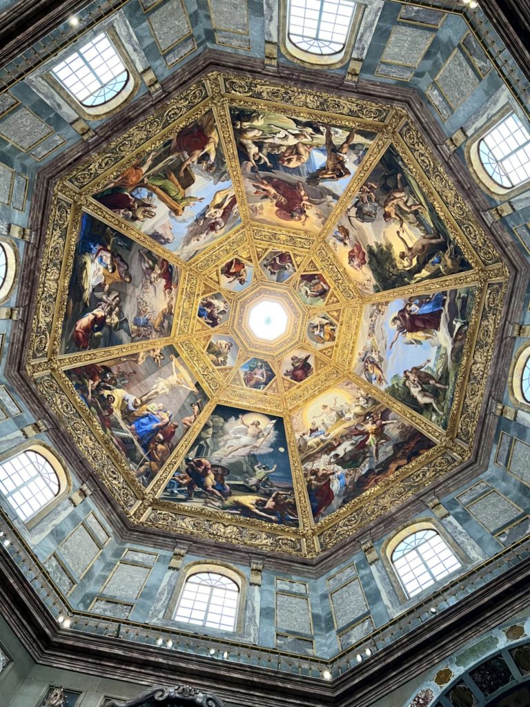 ceiling frescos in the Chapel of the Princes