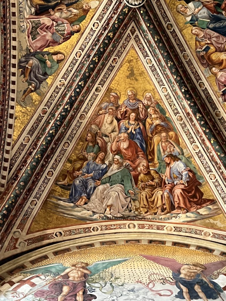 ceiling fresco in the Chapel of San Brizio