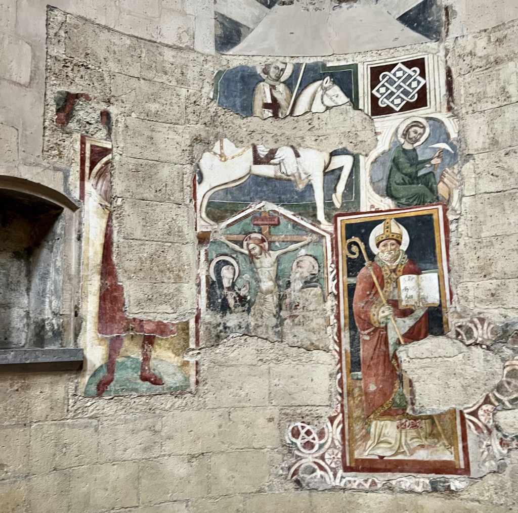 ancient frescos in the cathedral