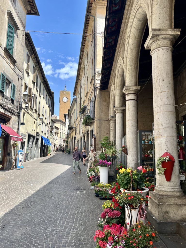 the main drag in Orvieto