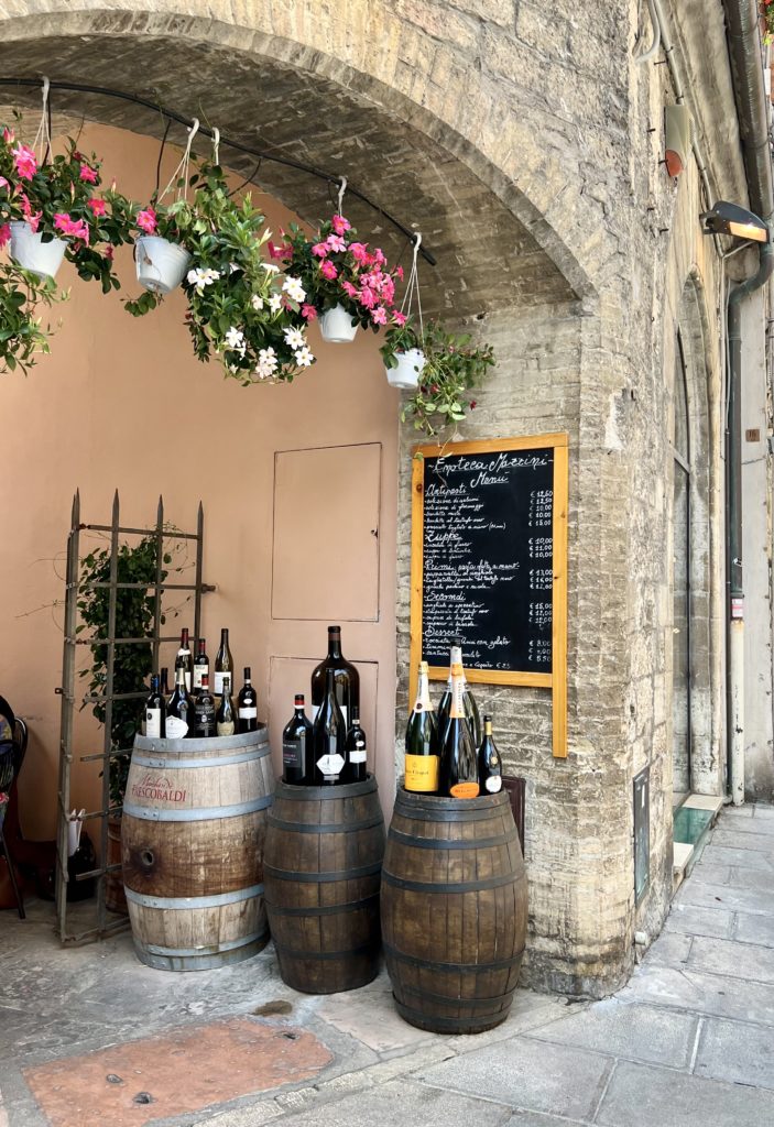 wine shop n Assisi