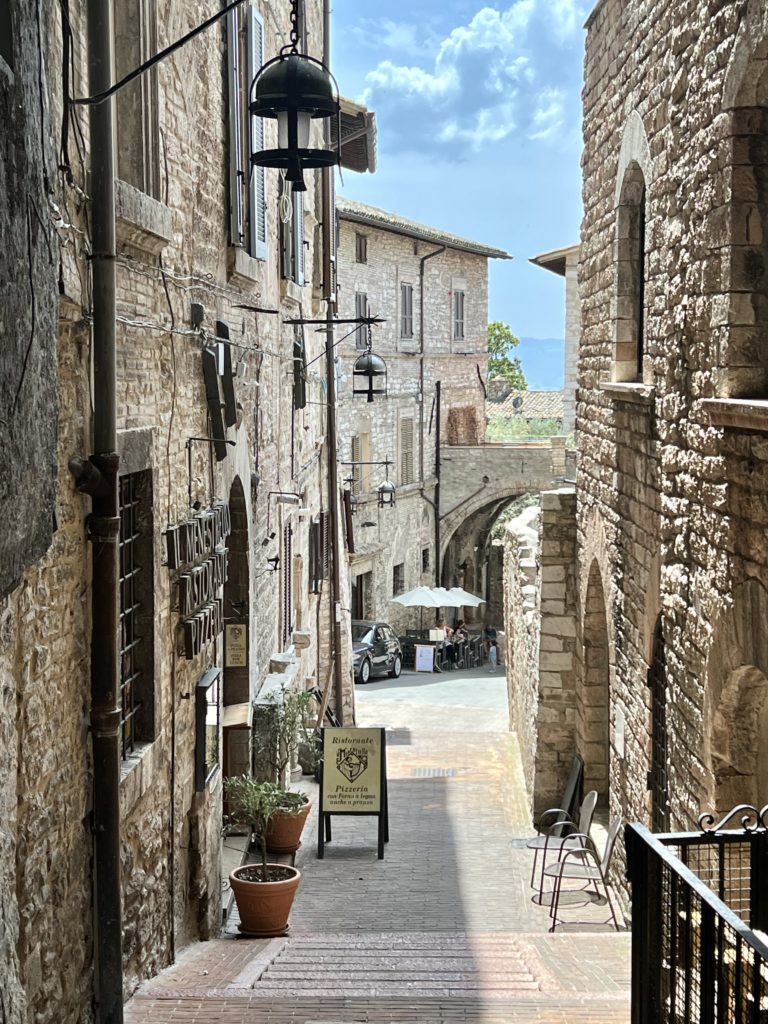 pretty street in Assisi
