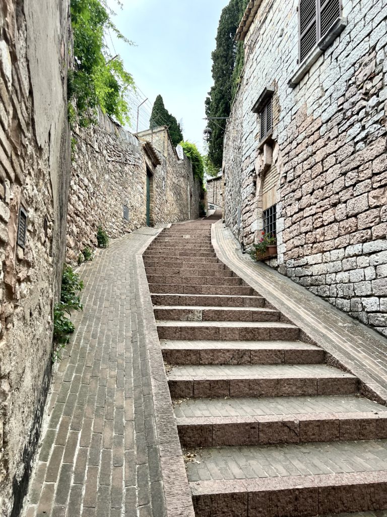 steps leading up to Rocca Maggiore