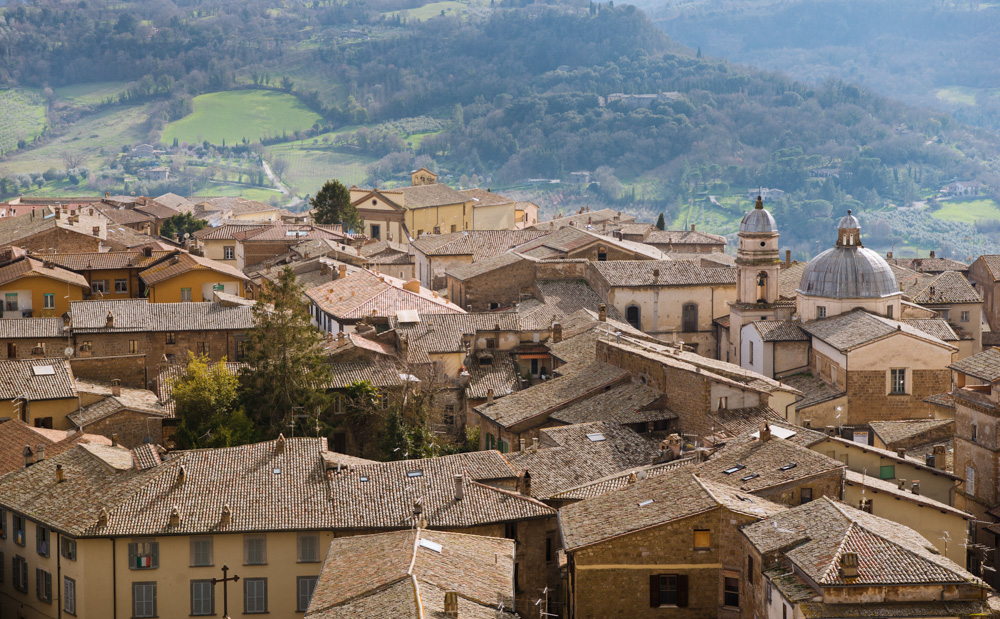 aerial cityscape of Orvieto 